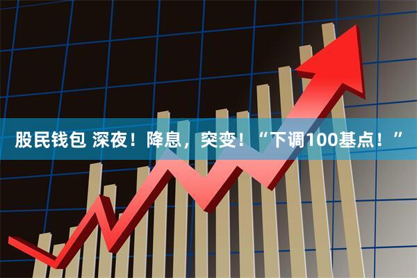 股民钱包 深夜!降息,突变!“下调100基点!”