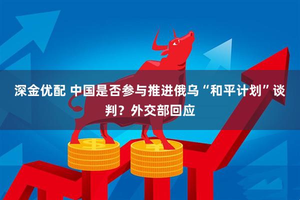 深金优配 中国是否参与推进俄乌“和平计划”谈判？外交部回应