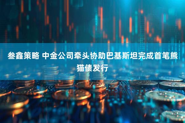 叁鑫策略 中金公司牵头协助巴基斯坦完成首笔熊猫债发行